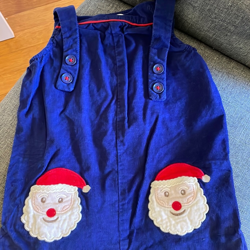 Boden Santa corduroy overalls